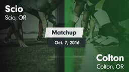 Matchup: Scio  vs. Colton  2016
