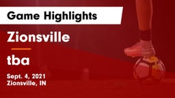 Zionsville  vs tba Game Highlights - Sept. 4, 2021