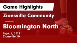 Zionsville Community  vs Bloomington North  Game Highlights - Sept. 1, 2023