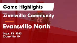 Zionsville Community  vs Evansville North  Game Highlights - Sept. 23, 2023