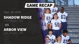 Recap: Shadow Ridge  vs. Arbor View  2015