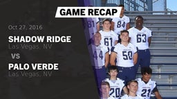 Recap: Shadow Ridge  vs. Palo Verde  2016