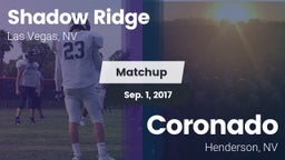 Matchup: Shadow Ridge High vs. Coronado  2017