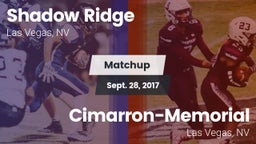 Matchup: Shadow Ridge High vs. Cimarron-Memorial  2017