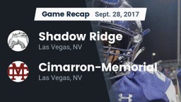 Recap: Shadow Ridge  vs. Cimarron-Memorial  2017