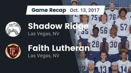 Recap: Shadow Ridge  vs. Faith Lutheran  2017