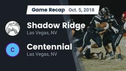 Recap: Shadow Ridge  vs. Centennial  2018