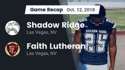 Recap: Shadow Ridge  vs. Faith Lutheran  2018
