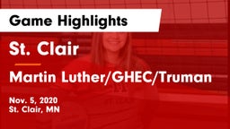 St. Clair  vs Martin Luther/GHEC/Truman Game Highlights - Nov. 5, 2020