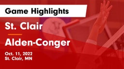 St. Clair  vs Alden-Conger  Game Highlights - Oct. 11, 2022