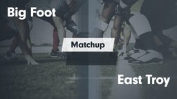 Matchup: Big Foot  vs. East Troy  2016
