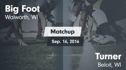 Matchup: Big Foot  vs. Turner  2016