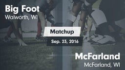 Matchup: Big Foot  vs. McFarland  2016