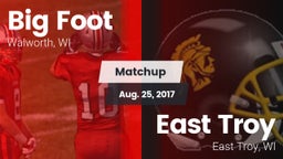 Matchup: Big Foot  vs. East Troy  2017