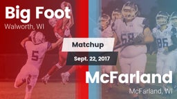 Matchup: Big Foot  vs. McFarland  2017