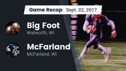 Recap: Big Foot  vs. McFarland  2017