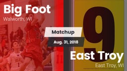 Matchup: Big Foot  vs. East Troy  2018