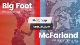 Matchup: Big Foot  vs. McFarland  2019