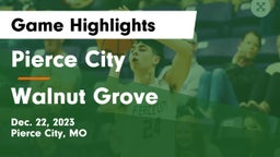 Pierce City  vs Walnut Grove  Game Highlights - Dec. 22, 2023