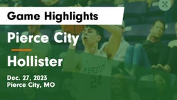 Pierce City  vs Hollister  Game Highlights - Dec. 27, 2023