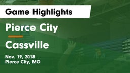 Pierce City  vs Cassville  Game Highlights - Nov. 19, 2018