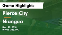 Pierce City  vs Niangua Game Highlights - Dec. 22, 2018