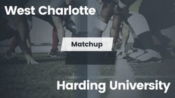 Matchup: West Charlotte High vs. Harding University 2016