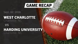 Recap: West Charlotte  vs. Harding University  2016