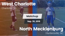Matchup: West Charlotte High vs. North Mecklenburg  2016