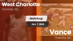 Matchup: West Charlotte High vs. Vance  2016