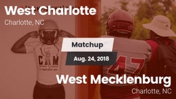 Matchup: West Charlotte High vs. West Mecklenburg  2018