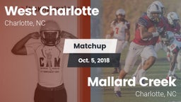 Matchup: West Charlotte High vs. Mallard Creek  2018