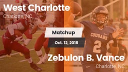 Matchup: West Charlotte High vs. Zebulon B. Vance  2018
