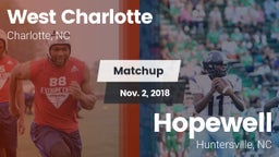 Matchup: West Charlotte High vs. Hopewell  2018