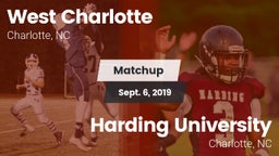Matchup: West Charlotte High vs. Harding University  2019