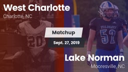 Matchup: West Charlotte High vs. Lake Norman  2019