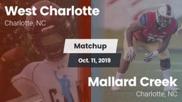 Matchup: West Charlotte High vs. Mallard Creek  2019