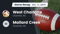 Recap: West Charlotte  vs. Mallard Creek  2019