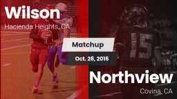 Matchup: Wilson  vs. Northview  2016