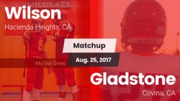 Matchup: Wilson  vs. Gladstone  2017