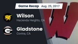 Recap: Wilson  vs. Gladstone  2017