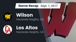 Recap: Wilson  vs. Los Altos  2017
