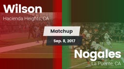 Matchup: Wilson  vs. Nogales  2017