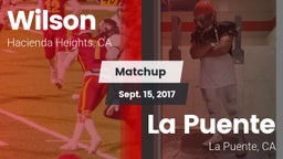 Matchup: Wilson  vs. La Puente  2017