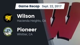 Recap: Wilson  vs. Pioneer  2017