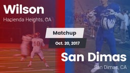 Matchup: Wilson  vs. San Dimas  2017