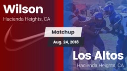 Matchup: Wilson  vs. Los Altos  2018