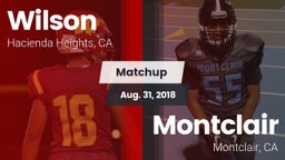 Matchup: Wilson  vs. Montclair  2018