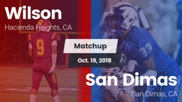 Matchup: Wilson  vs. San Dimas  2018