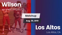 Matchup: Wilson  vs. Los Altos  2019